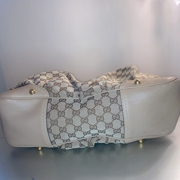 Gucci Beige GG Canvas Medium Jockey Hobo Bag - Picture 9 of 9